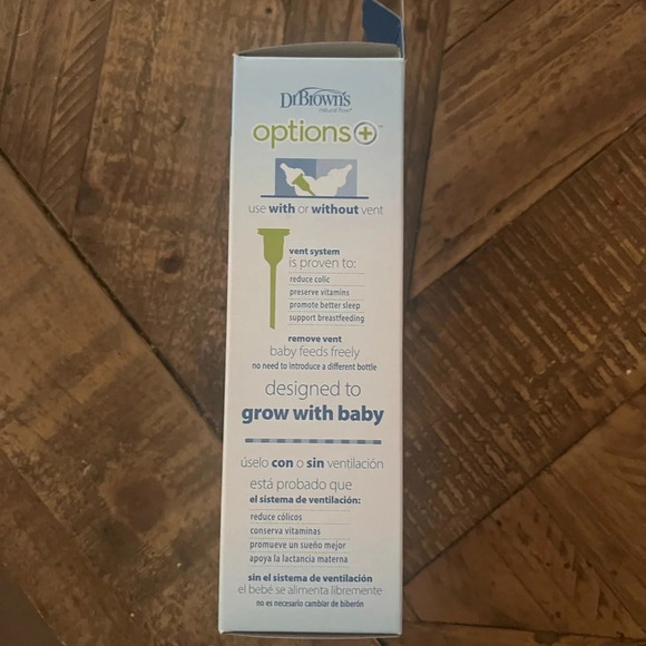Dr. Brown's Options + Narrow Anti-Colic Baby Bottle 4 oz - 120 ml - Picture 2 of 4